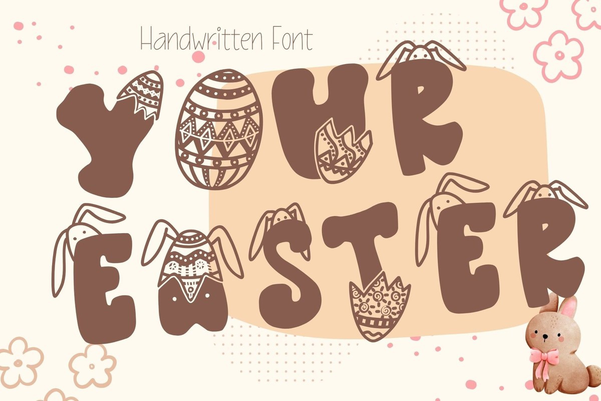 Beispiel einer Your Easter Regular-Schriftart