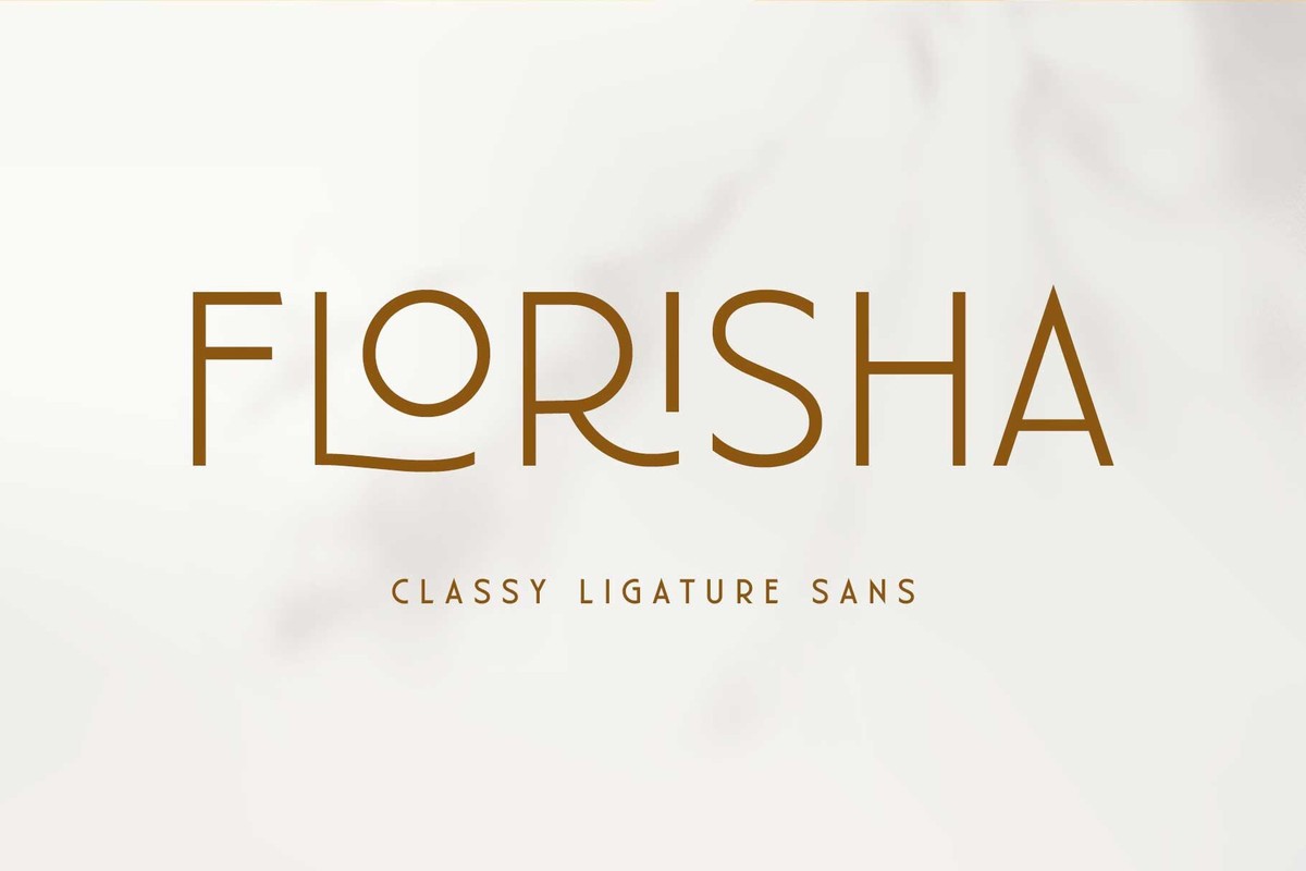 Beispiel einer Florisha-Schriftart