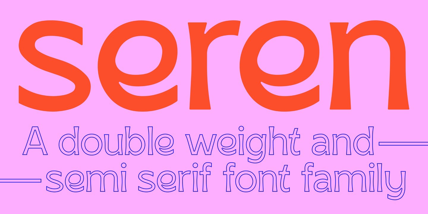 Beispiel einer SK Seren Semi Bold Italic-Schriftart