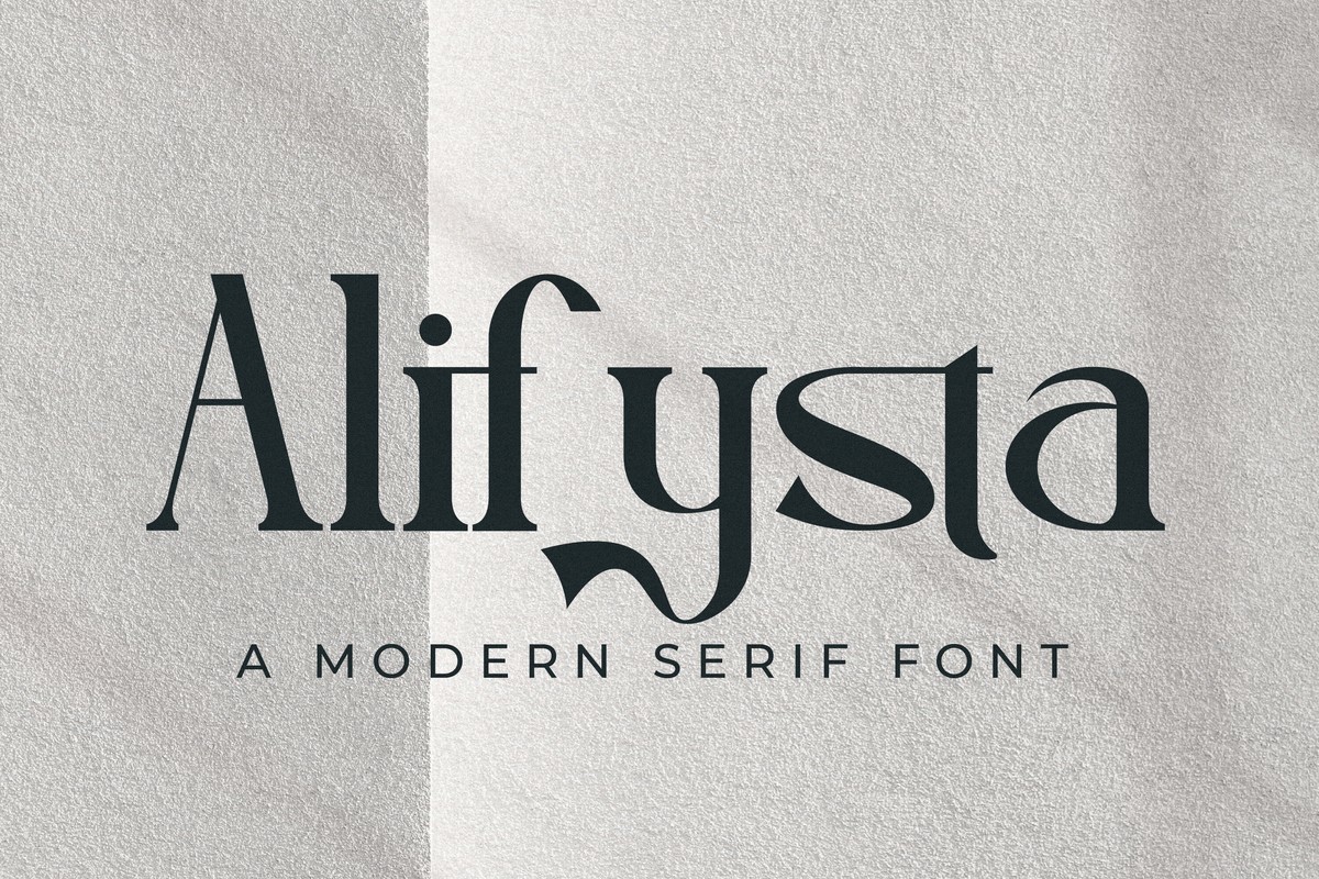 Beispiel einer Alifysta-Schriftart