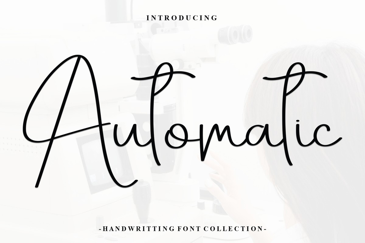 Beispiel einer Automatic Regular-Schriftart