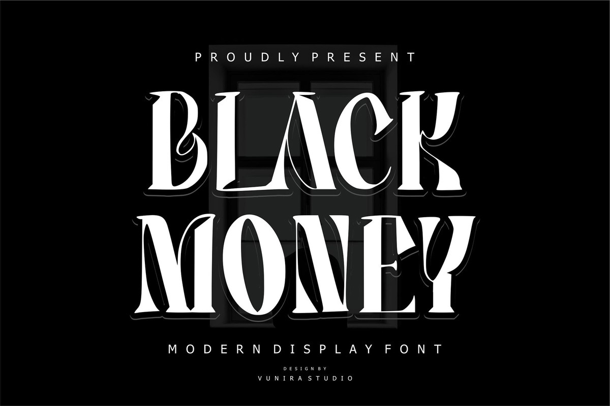 Beispiel einer Black Money-Schriftart