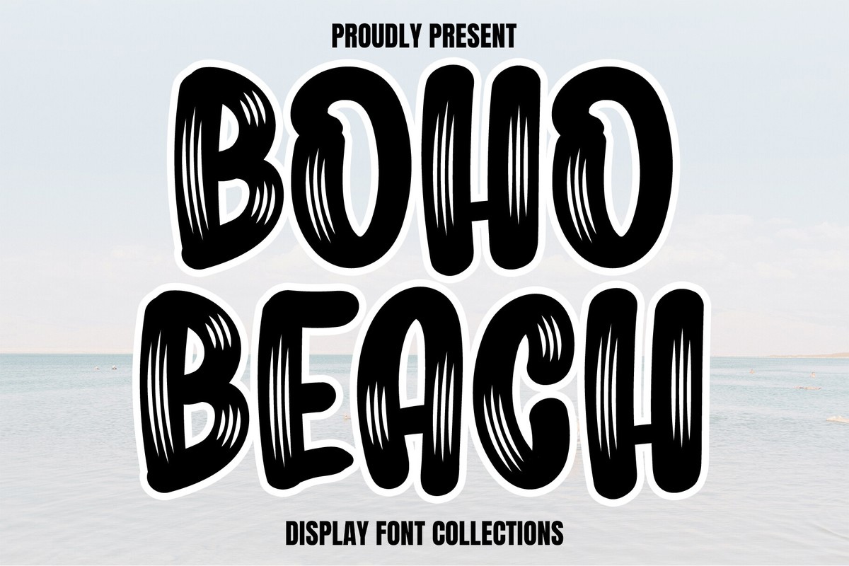 Beispiel einer Boho Beach Regular-Schriftart