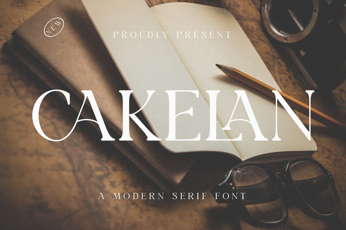 Beispiel einer Cakelan Regular-Schriftart