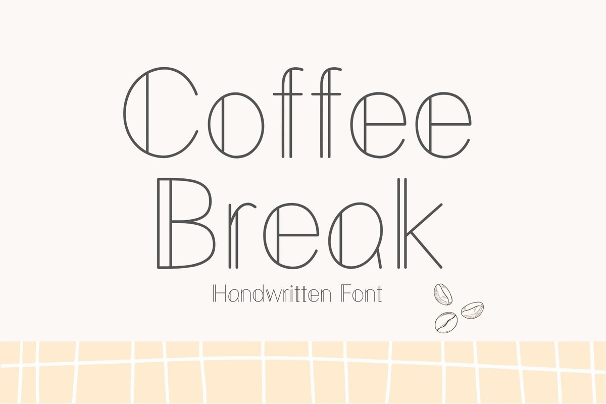 Beispiel einer Coffee Break-Schriftart