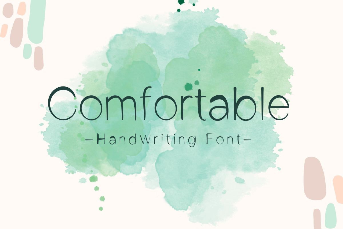 Beispiel einer Comfortable Regular-Schriftart