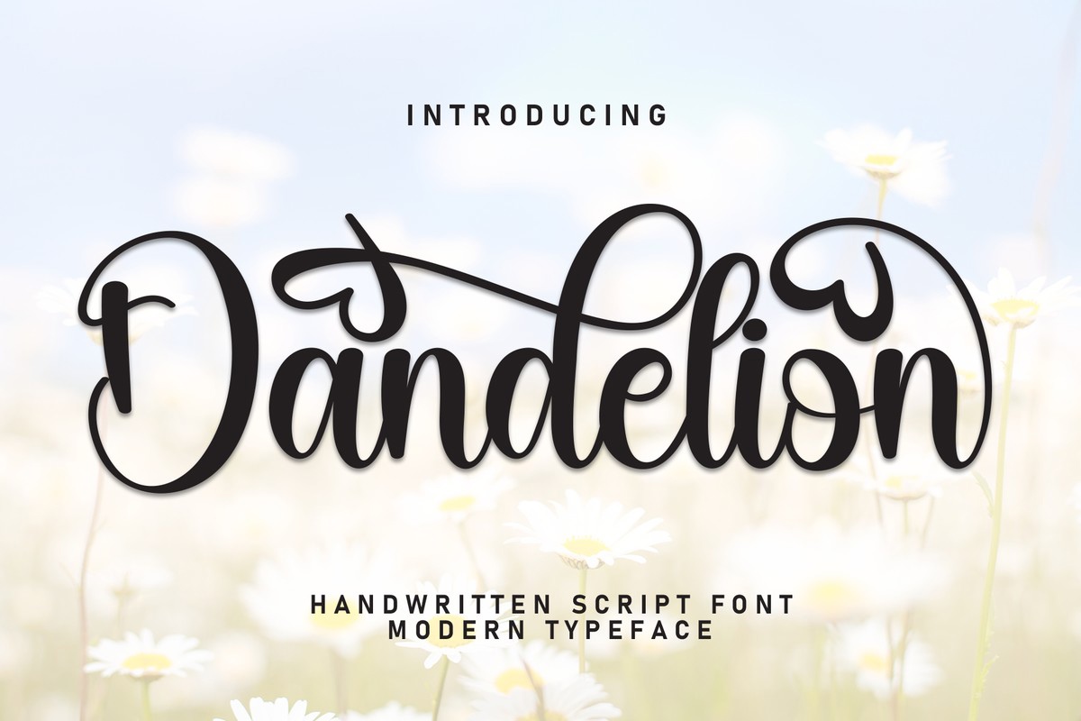 Beispiel einer Dandelion Regular-Schriftart