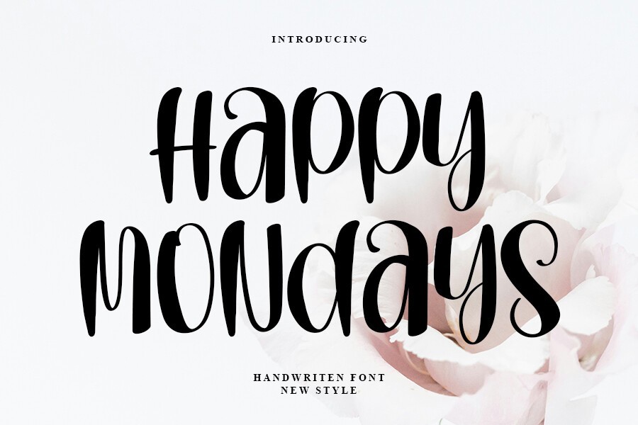 Beispiel einer Happy Mondays Regular-Schriftart