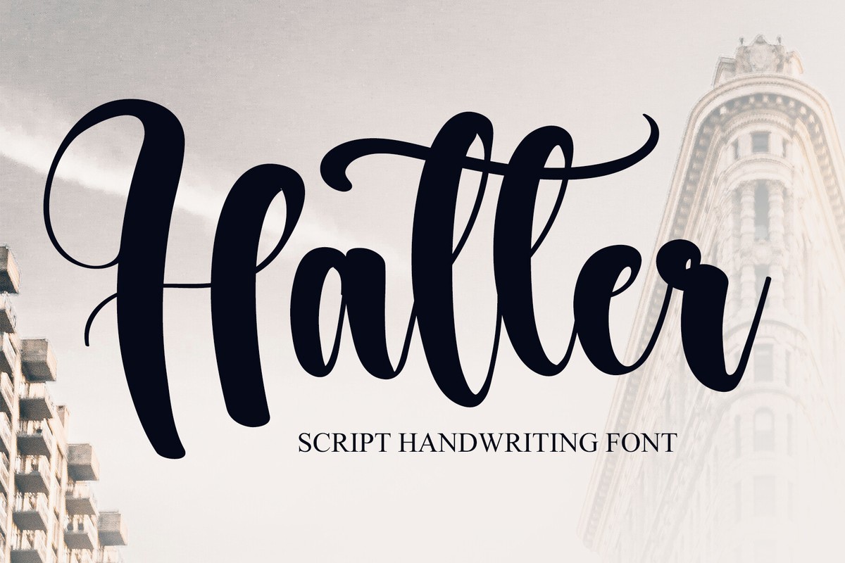 Beispiel einer Hatter-Schriftart