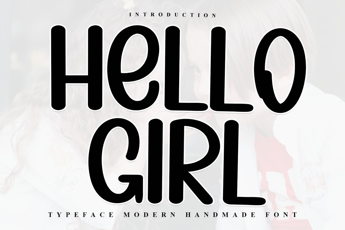 Beispiel einer Hello Girl Regular-Schriftart