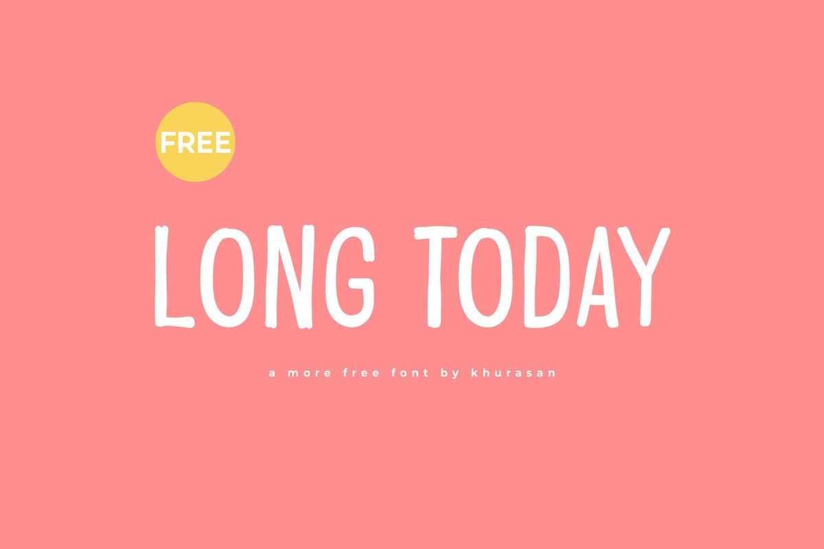 Beispiel einer Long Today Regular-Schriftart