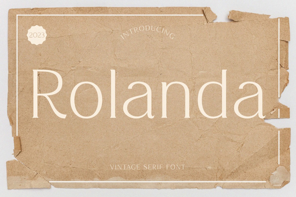 Beispiel einer Rolanda-Schriftart