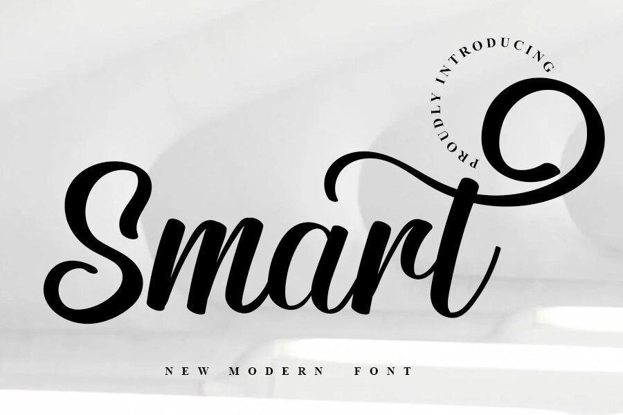 Beispiel einer Smart-Schriftart