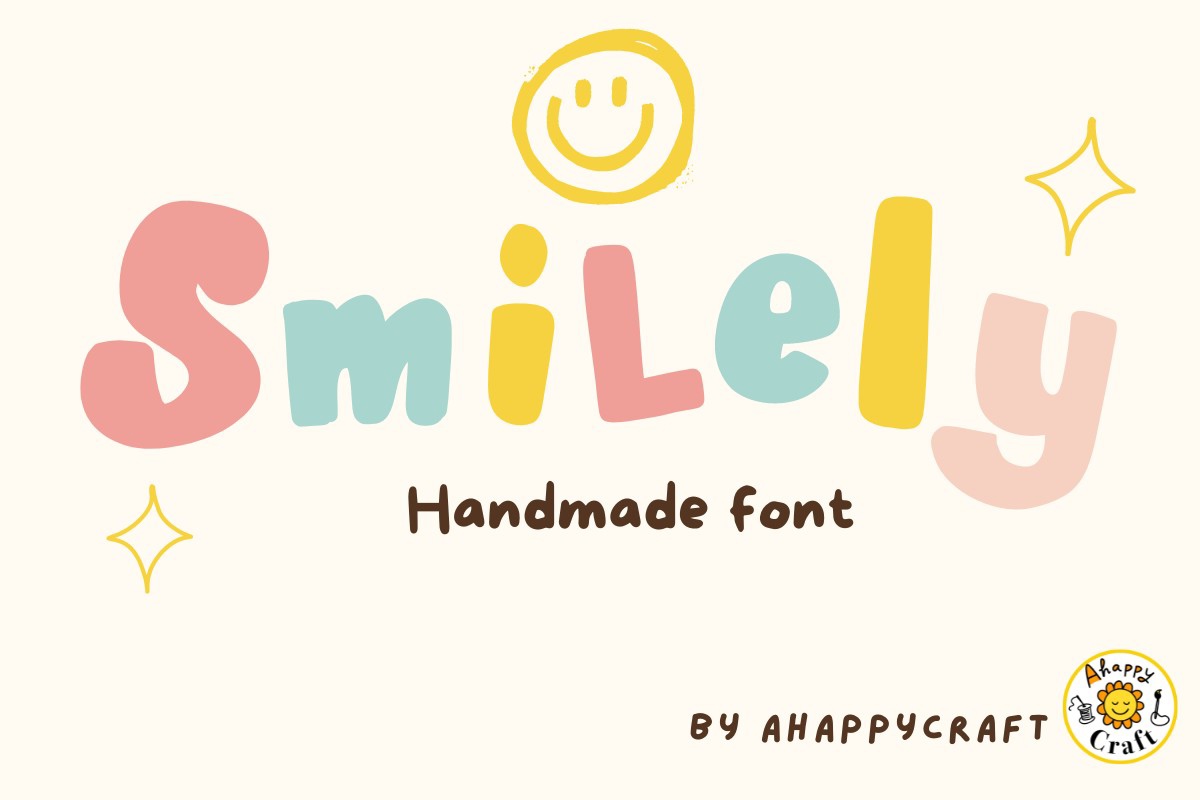 Beispiel einer Smilely-Schriftart