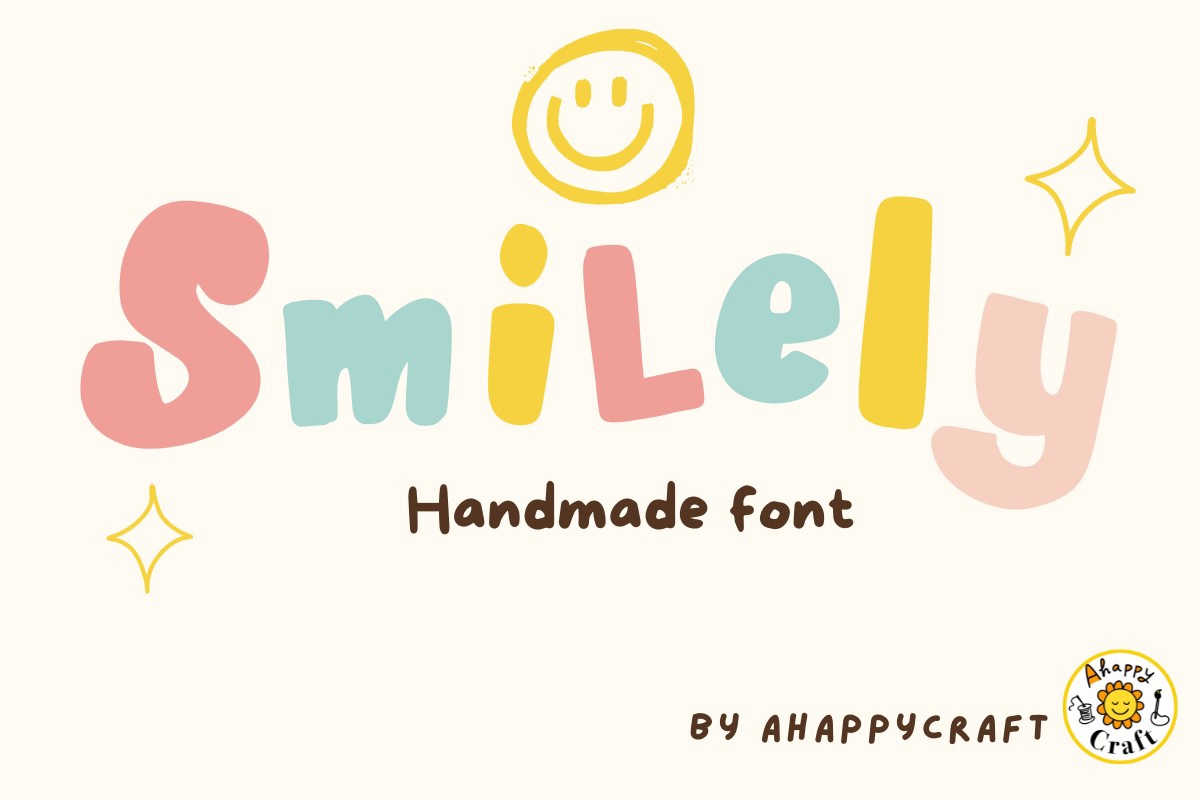 Beispiel einer Smilely Regular-Schriftart