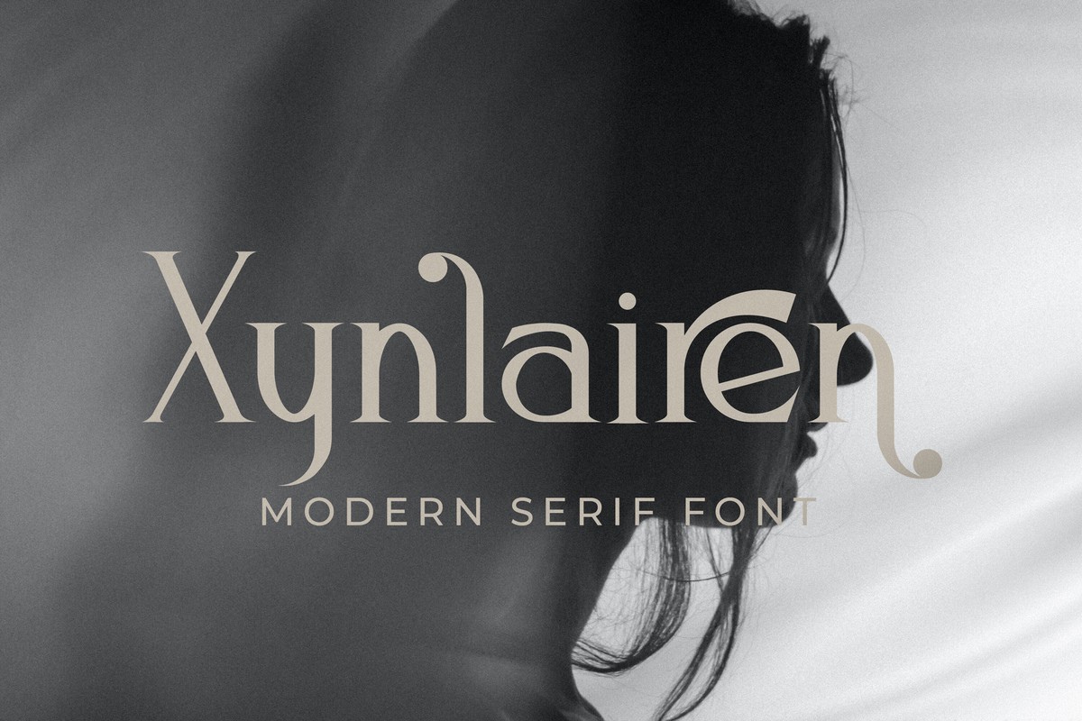 Beispiel einer Xynlairen-Schriftart