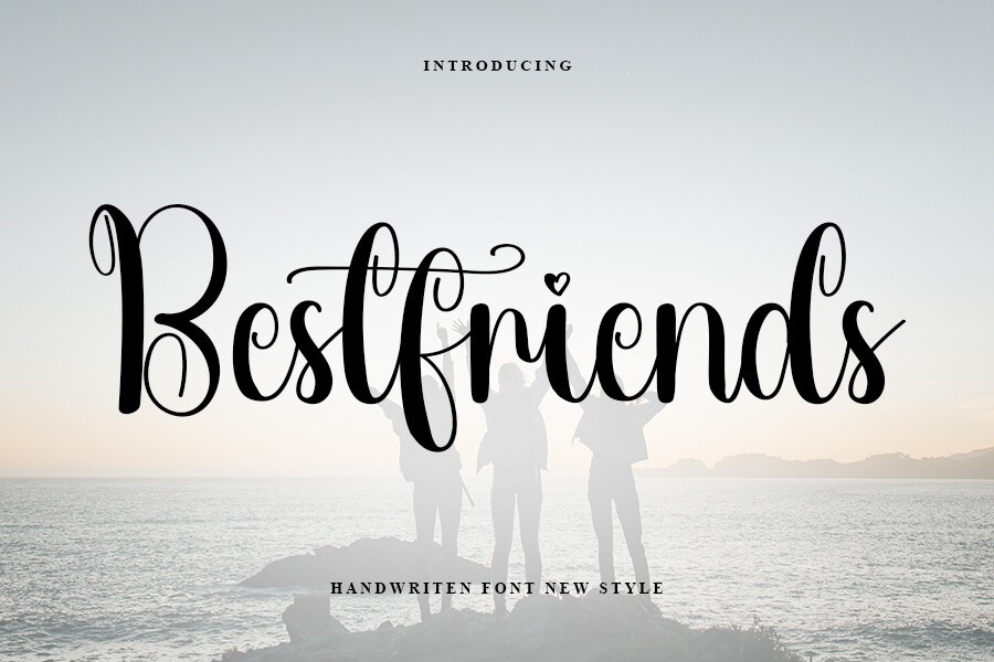 Beispiel einer Bestfriends-Schriftart