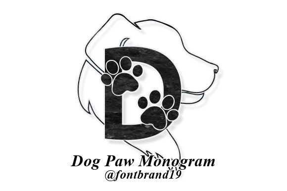 Beispiel einer Dog Paw Monogram Regular-Schriftart