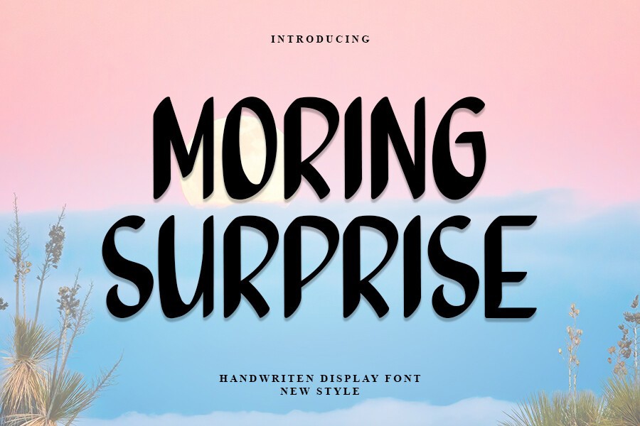 Beispiel einer Morning Surprise-Schriftart