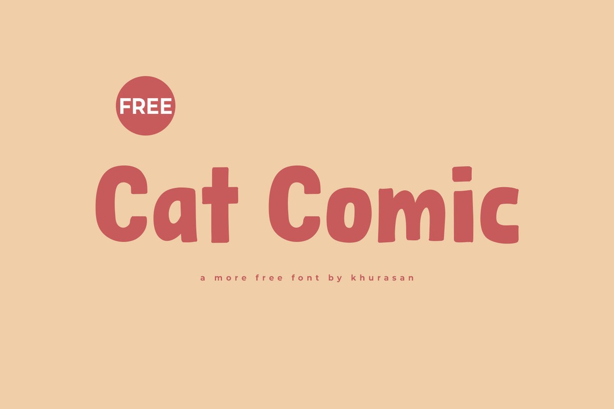 Beispiel einer Cat Comic-Schriftart