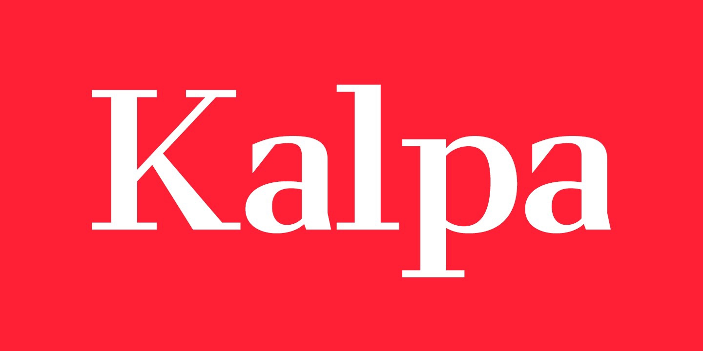 Beispiel einer Kalpa-Schriftart