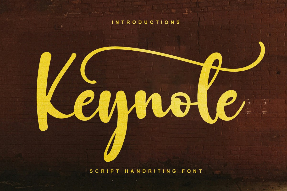 Beispiel einer Keynote Regular-Schriftart