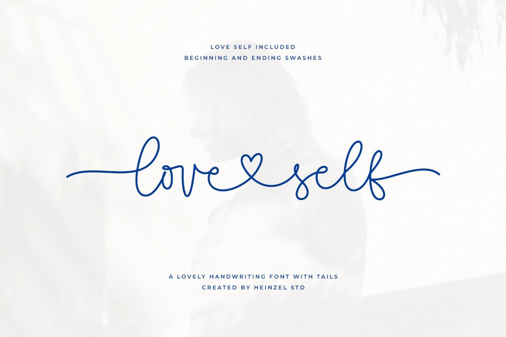 Beispiel einer Love Self Regular-Schriftart