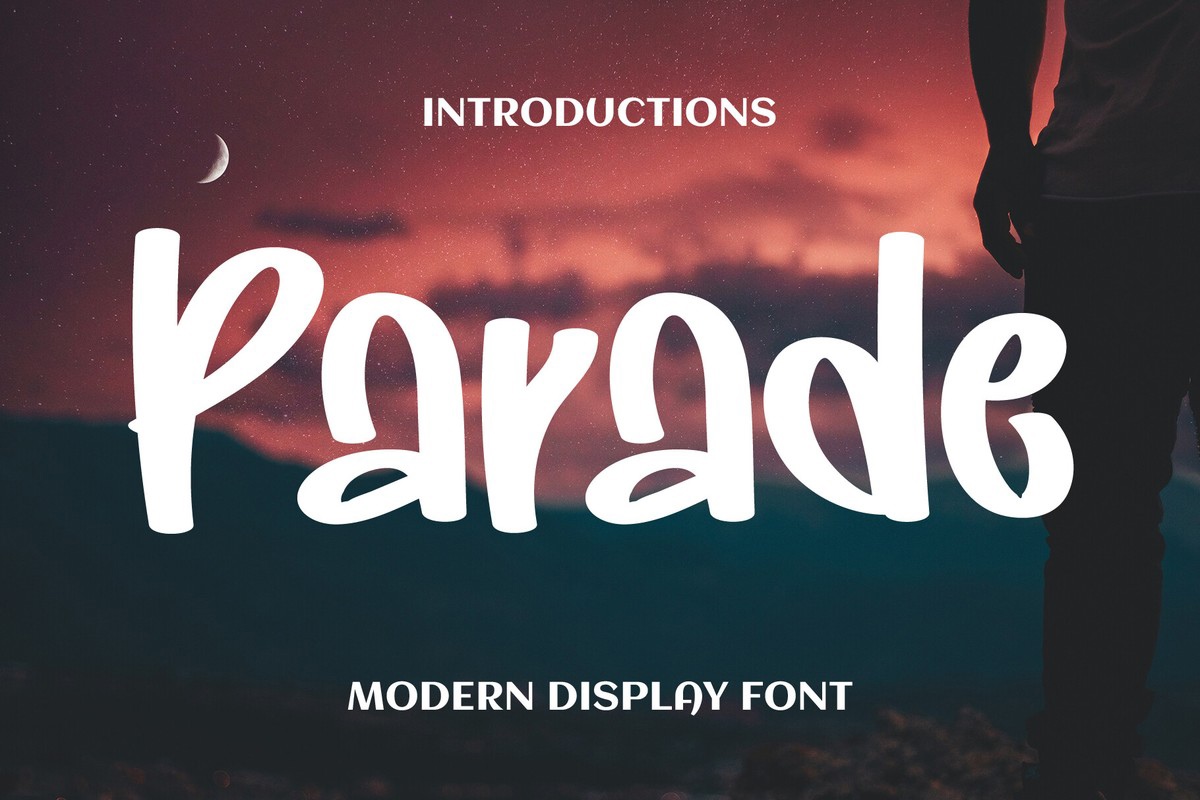 Beispiel einer Parade-Schriftart