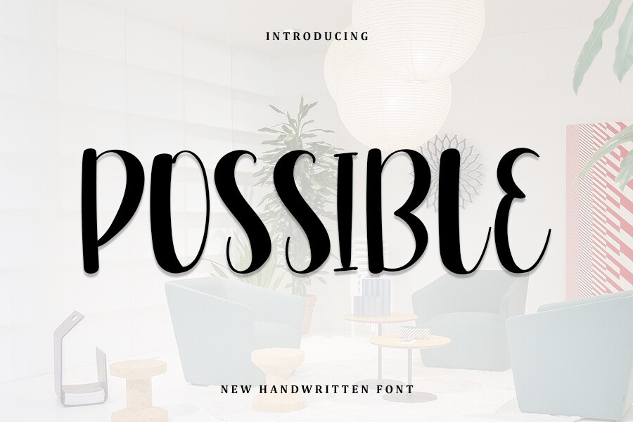 Beispiel einer Possible Regular-Schriftart