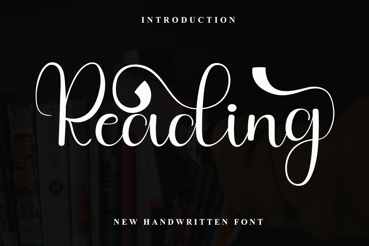 Beispiel einer Reading Regular-Schriftart