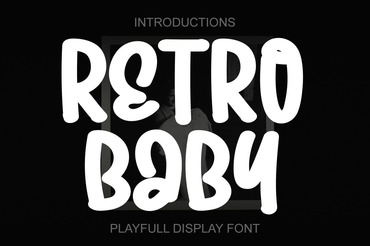 Beispiel einer Retro Baby Regular-Schriftart