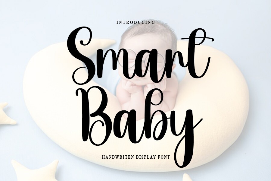 Beispiel einer Smart Baby-Schriftart