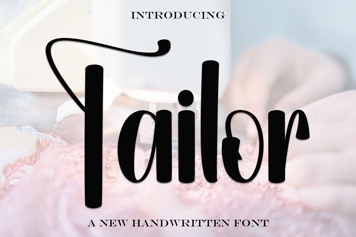 Beispiel einer Tailor-Schriftart