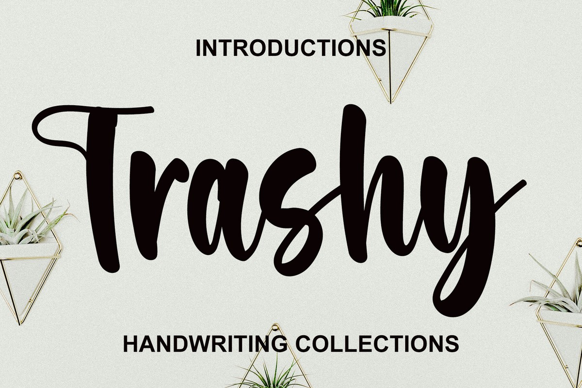 Beispiel einer Trashy-Schriftart