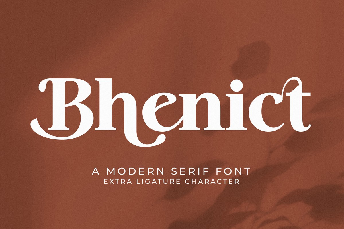 Beispiel einer Bhenict-Schriftart