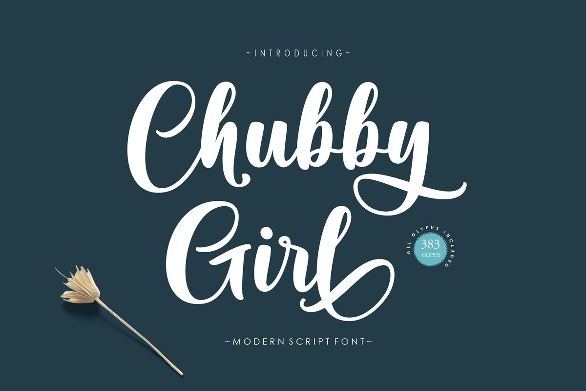 Beispiel einer Chubby Girl Regular-Schriftart