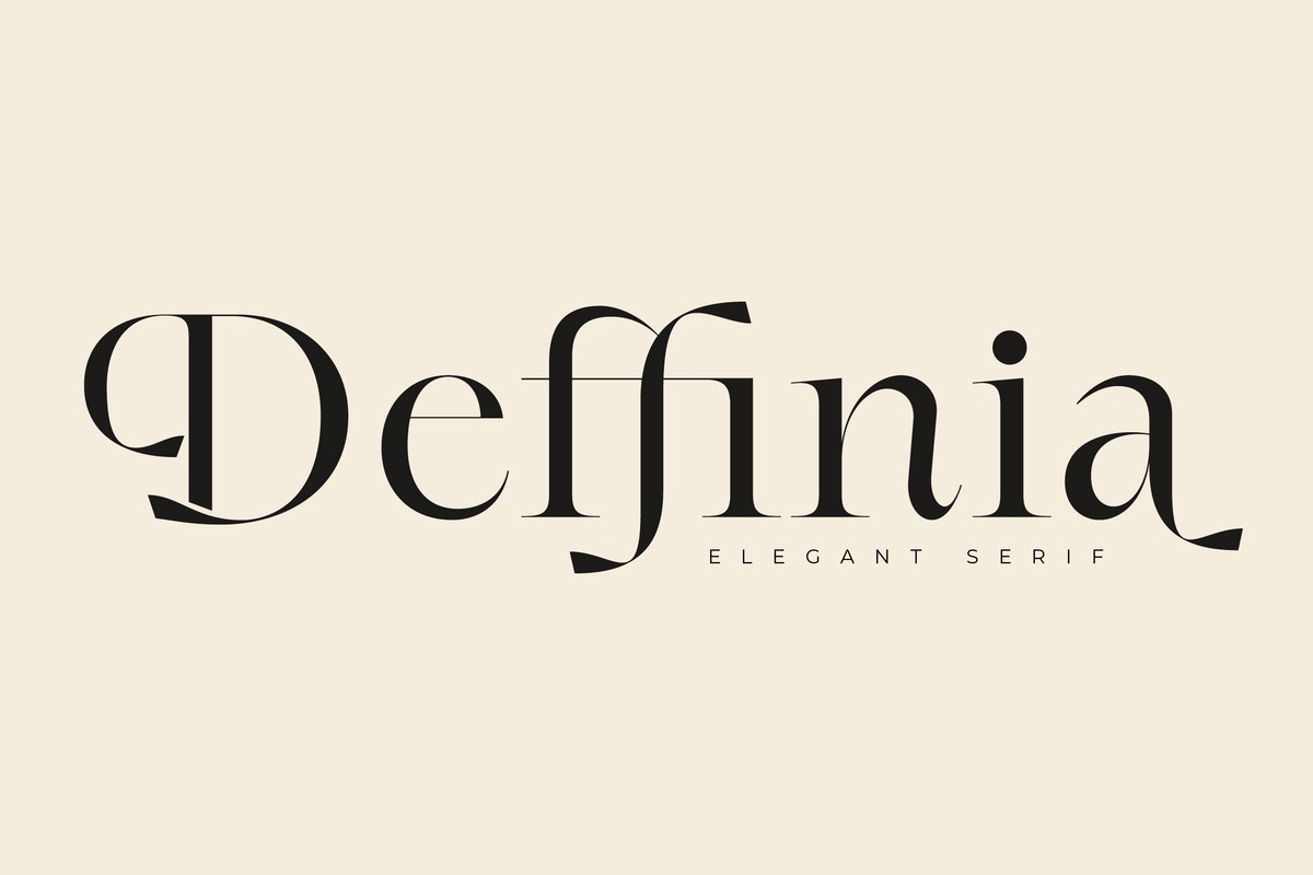 Beispiel einer Deffinia-Schriftart