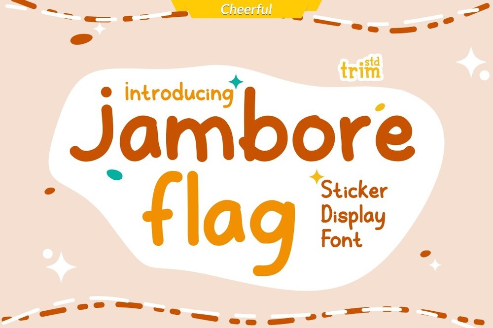 Beispiel einer Jambore Flag Regular-Schriftart