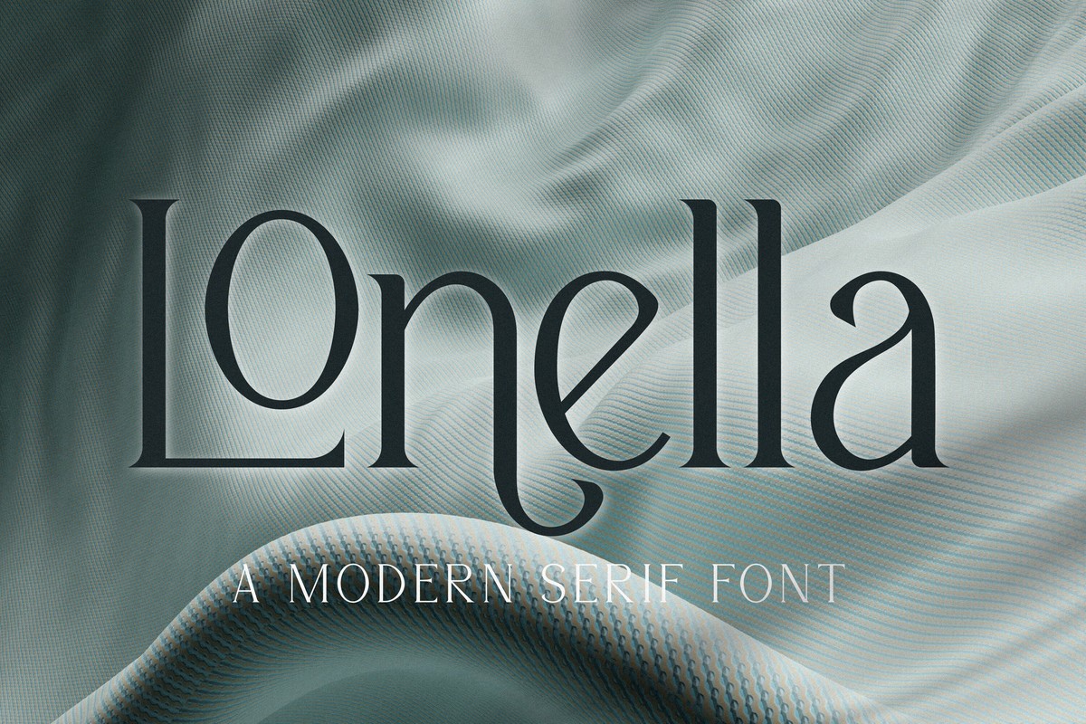 Beispiel einer Lonella-Schriftart