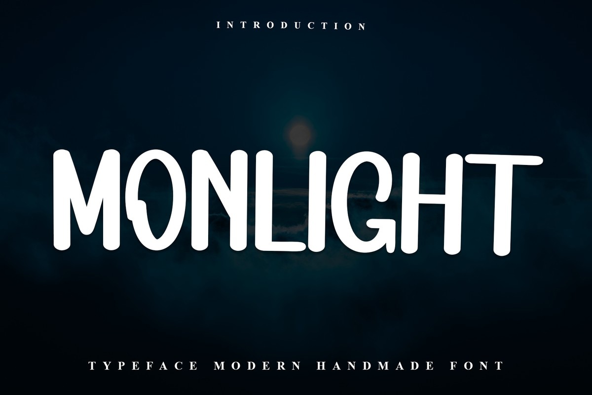 Beispiel einer Monlight-Schriftart