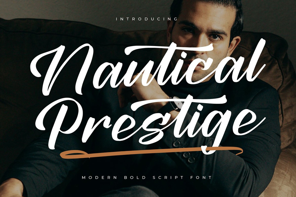 Beispiel einer Nautical Prestige Italic-Schriftart