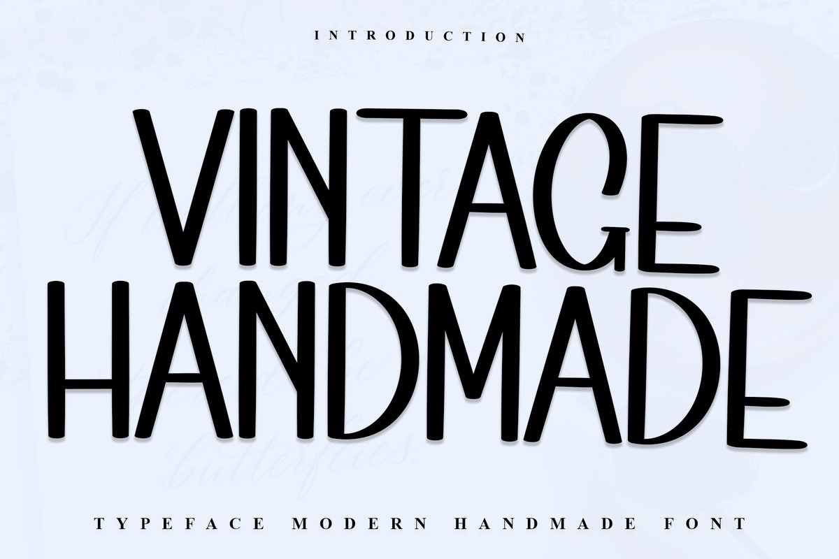 Beispiel einer Vintage Handmade-Schriftart