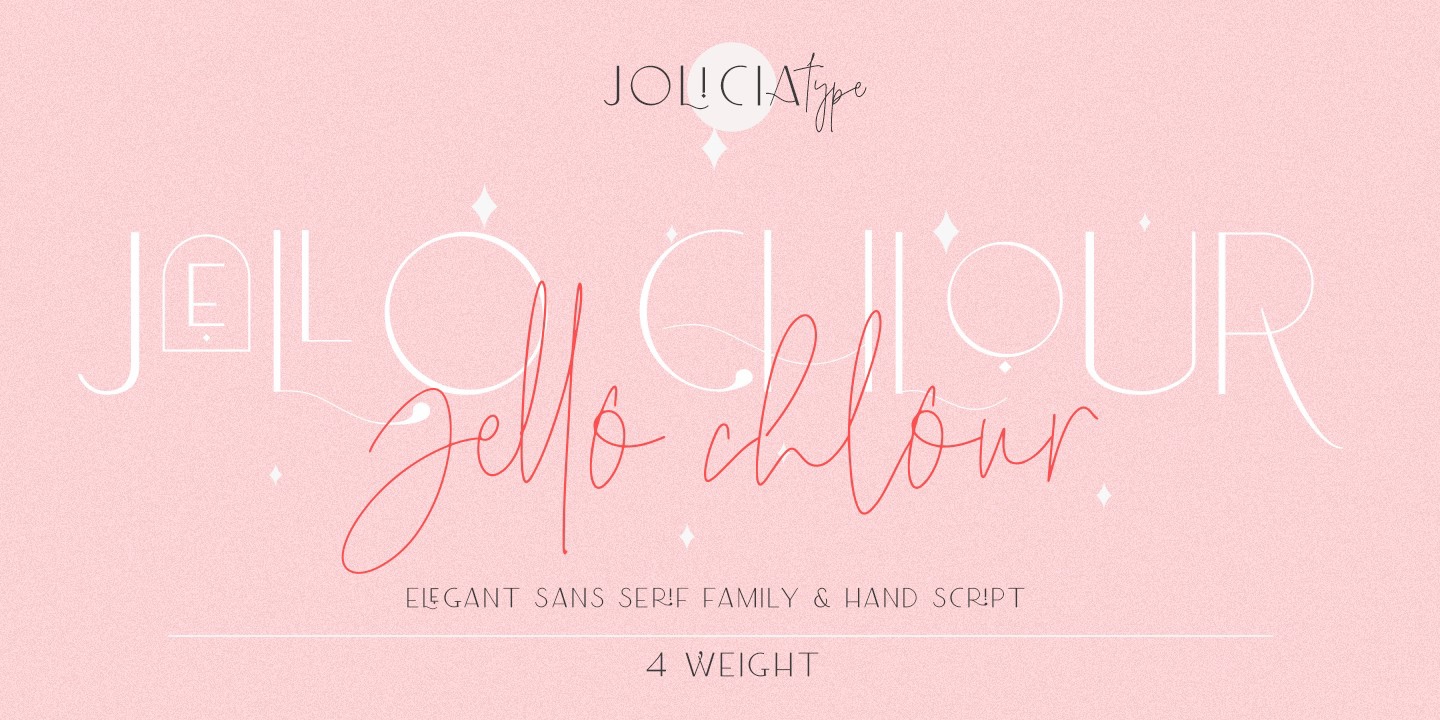 Beispiel einer Jello Chlour Semi Bold-Schriftart