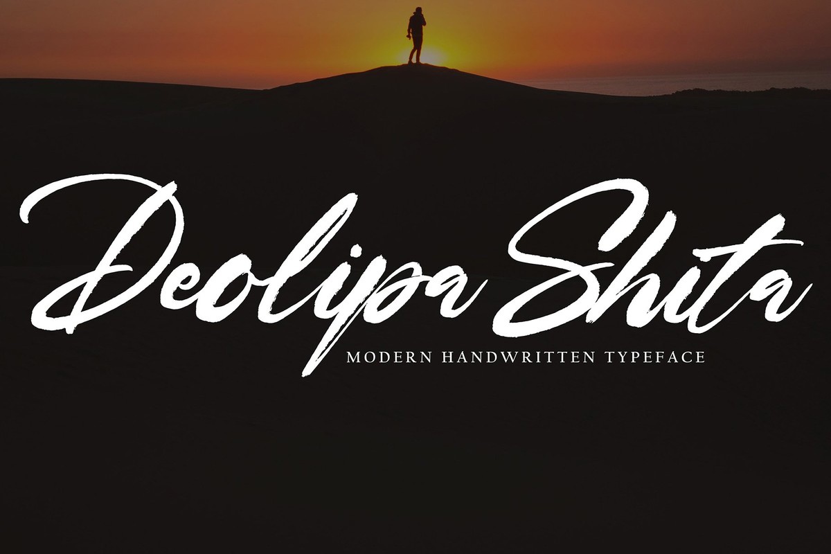 Beispiel einer Deolipa Shita Regular-Schriftart