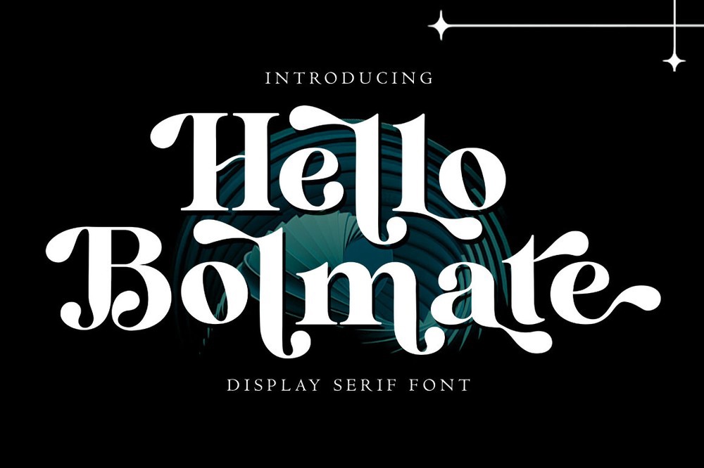 Beispiel einer Hello Bolmate Regular-Schriftart