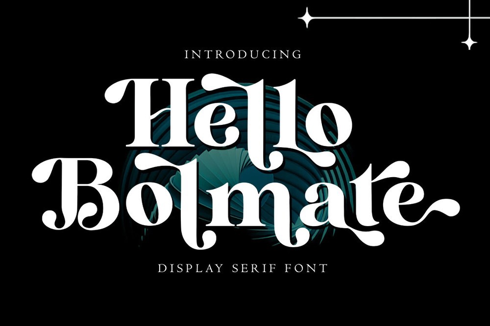 Beispiel einer Hello Bolmate-Schriftart