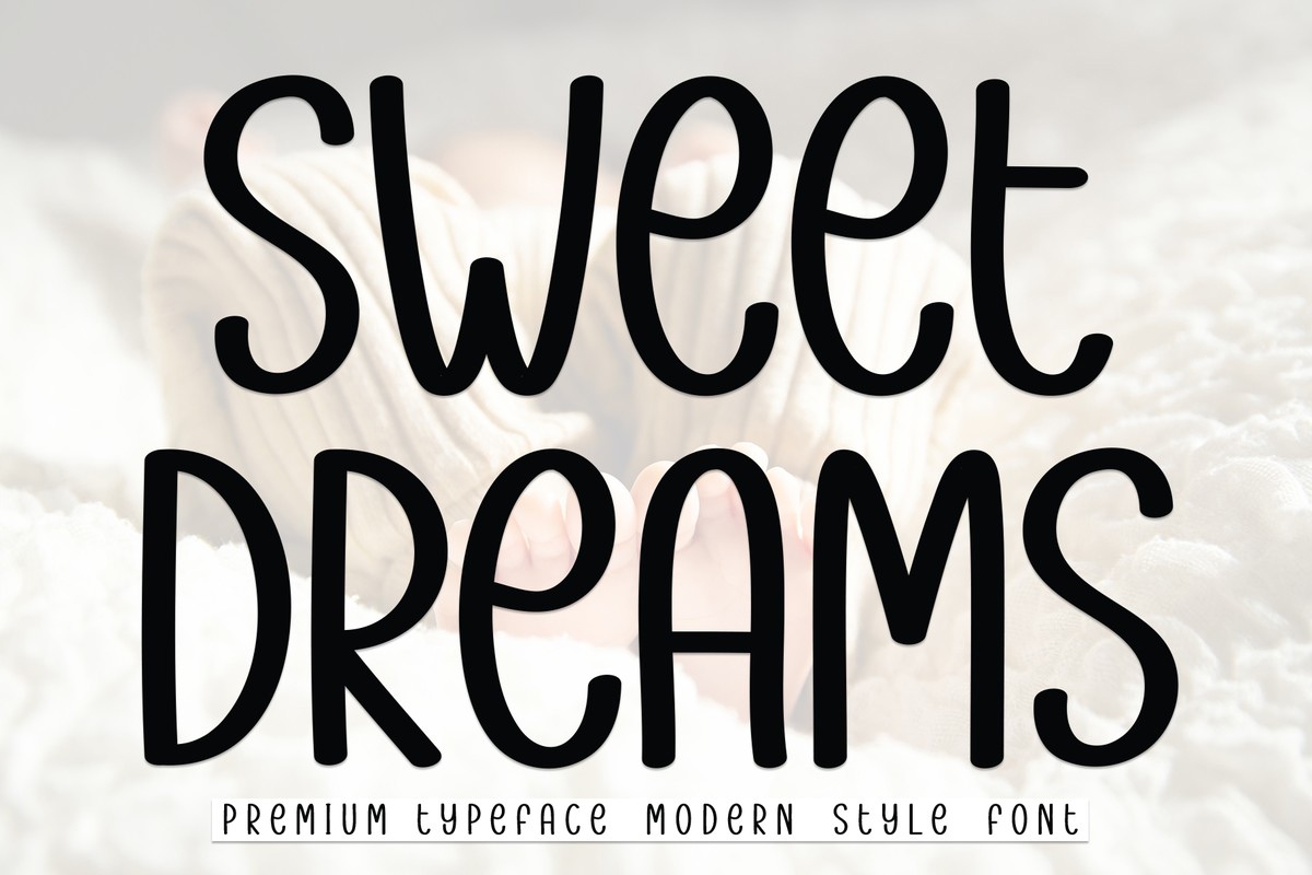 Beispiel einer Sweet Dreams-Schriftart