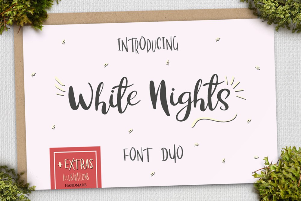 Beispiel einer White Nights Regular-Schriftart
