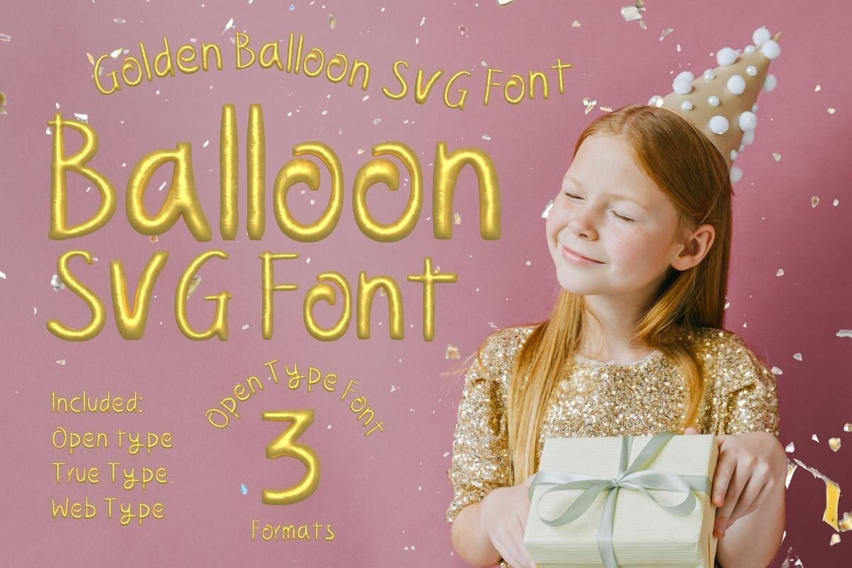 Beispiel einer Golden Balloon Regular-Schriftart