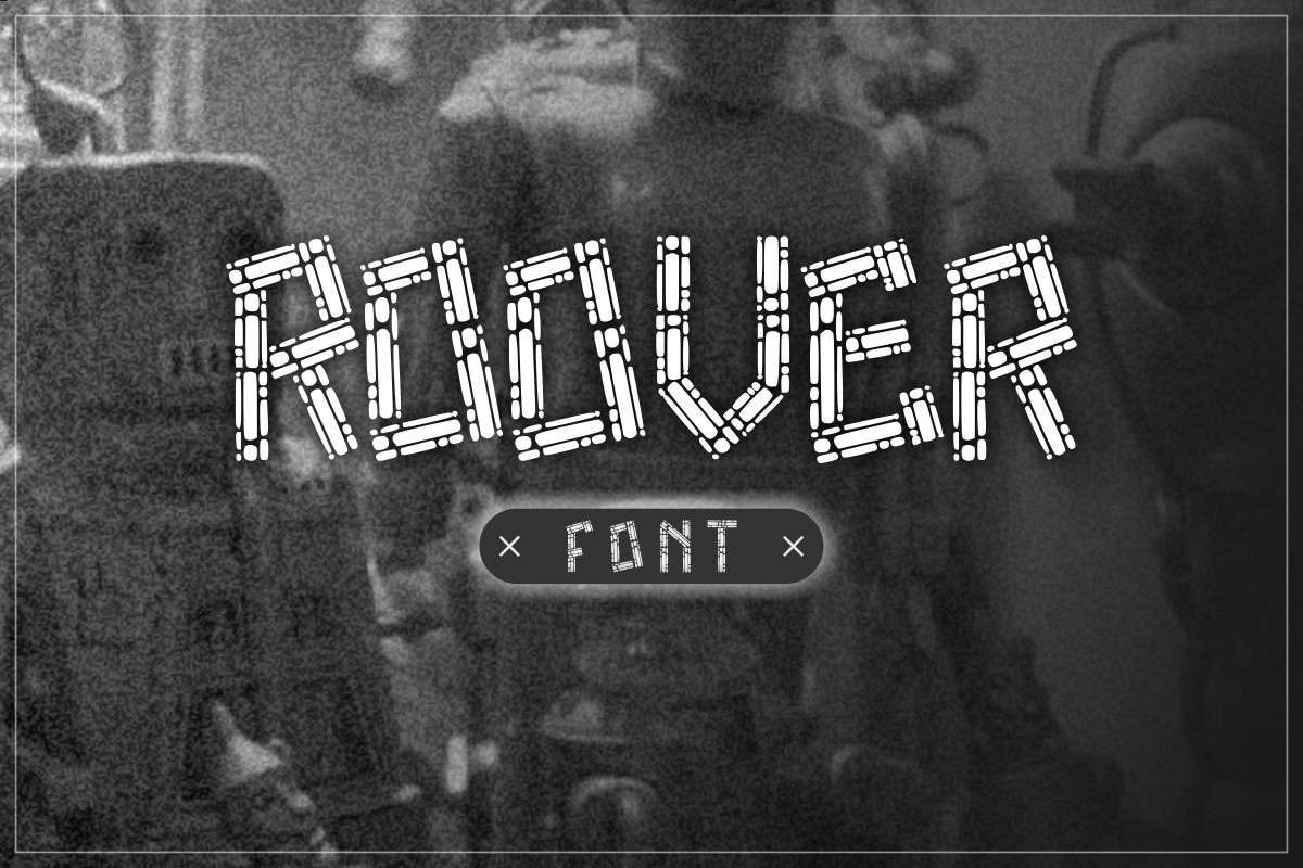 Beispiel einer Roover-Schriftart